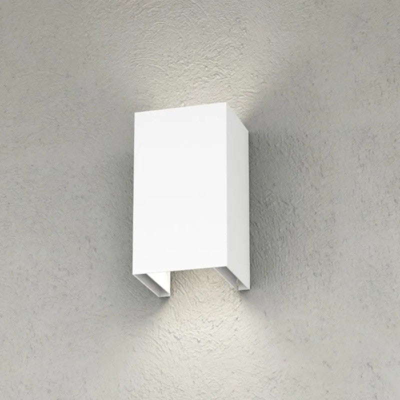 Applique Moderno Top Light SPA PLUS GX53 LED IP54 Alluminio Vetro Biemissione