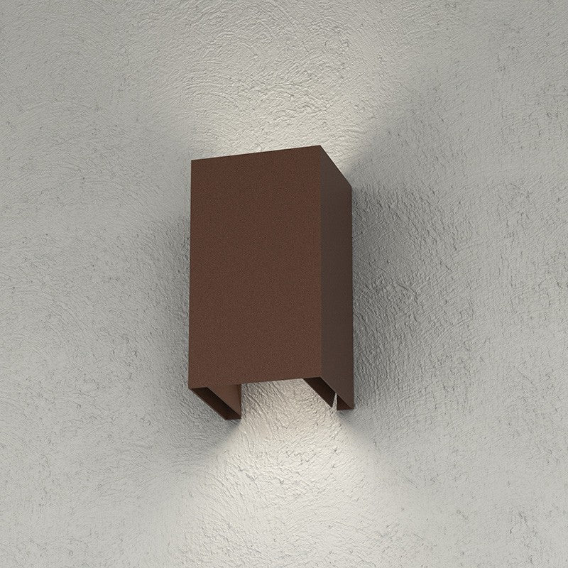 Applique Moderno Top Light SPA PLUS GX53 LED IP54 Alluminio Vetro Biemissione