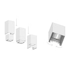 Applique Moderno Top Light SPA PLUS GX53 LED IP54 Alluminio Vetro Biemissione