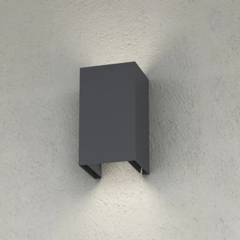 Applique Moderno Top Light SPA PLUS GX53 LED IP54 Alluminio Vetro Biemissione