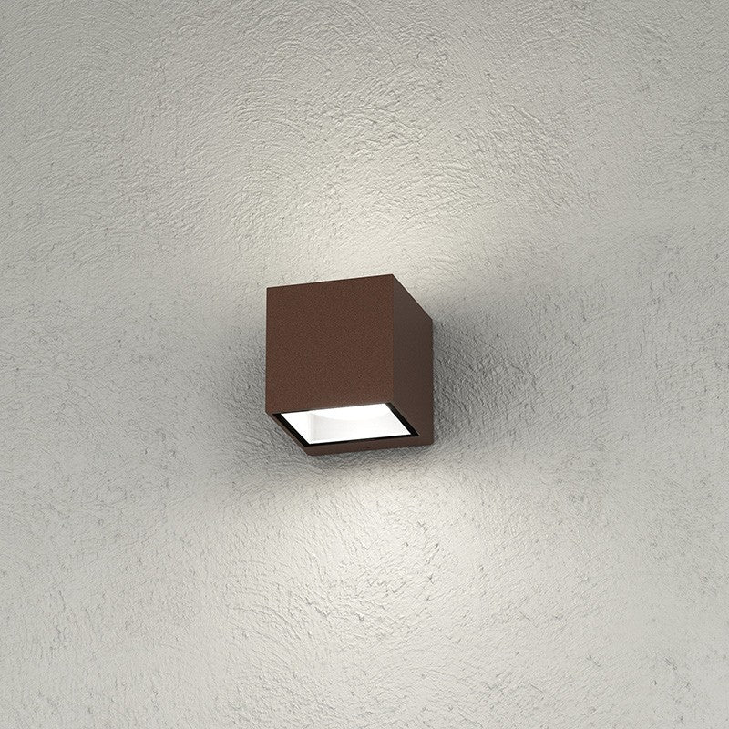 Applique Moderno Top Light SPA GX53 LED IP54 Alluminio Vetro Biemissione