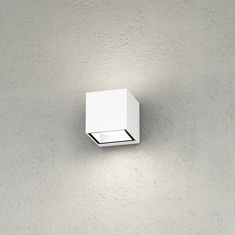 Applique Moderno Top Light SPA GX53 LED IP54 Alluminio Vetro Biemissione