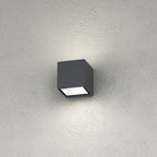 Applique Moderno Top Light SPA GX53 LED IP54 Alluminio Vetro Biemissione