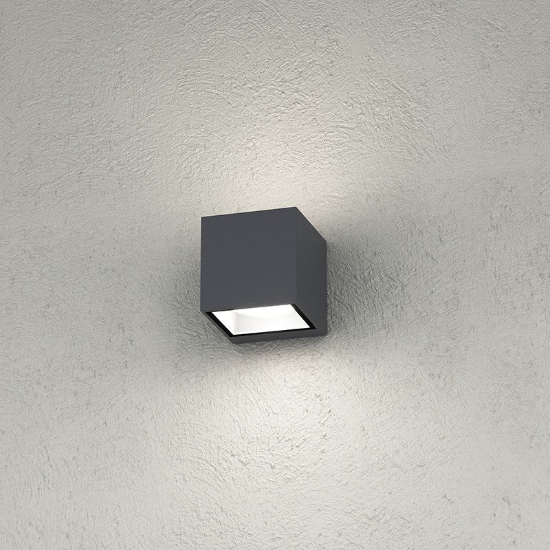 Applique Moderno Top Light SPA GX53 LED IP54 Alluminio Vetro Biemissione