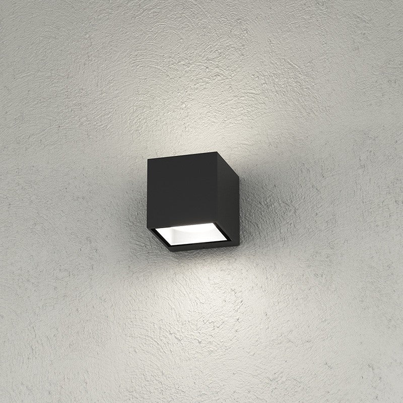 Applique Moderno Top Light SPA GX53 LED IP54 Alluminio Vetro Biemissione