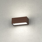 Applique Moderno Top Light SPA AG GX53 LED IP54 Alluminio Vetro Biemissione