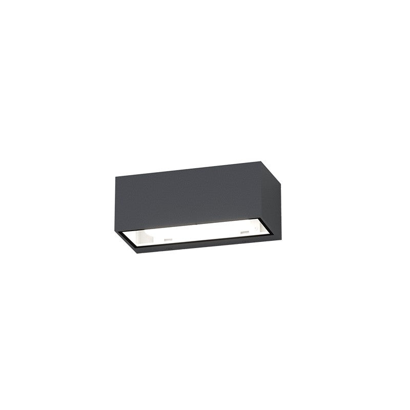 Applique Moderno Top Light SPA AG GX53 LED IP54 Alluminio Vetro Biemissione
