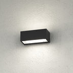 Applique Moderno Top Light SPA AG GX53 LED IP54 Alluminio Vetro Biemissione