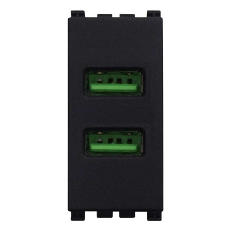 Presa USB Doppia 5V 2.1A Compatibile Vimar Arkè Ettroit