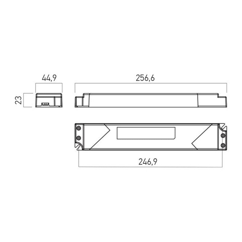 Alimentatore LED Serie ATS Slim Arelux 300W 24V DC IP44 12.5A Tensione Costante