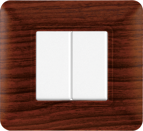 Placca in Plastica Radica Compatibile Bticino Matix - 2 Posti - Ettroit
