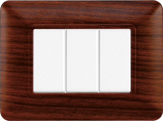 Placca in Plastica Radica Compatibile Bticino Matix - 3 Posti - Ettroit