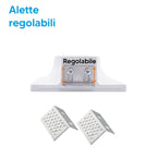 Portafaretto in Gesso Ceramico Stondato Conico da Incasso per GU10/MR16