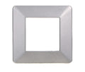 Placca in Plastica Silver Compatibile Vimar Plana - 2 Posti - Ettroit