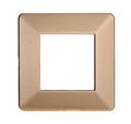 Placca in Plastica Oro Compatibile Vimar Plana - 2 Posti - Ettroit