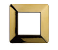 Placca in Plastica Oro Lucido Compatibile Vimar Plana - 2 Posti - Ettroit