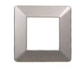 Placca in Plastica Titanio Compatibile Vimar Plana - 2 Posti - Ettroit
