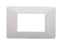Placca in Plastica Bianca Compatibile Vimar Plana - 3 Posti - Ettroit