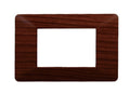Placca in Plastica Colore Radica Compatibile Vimar Plana - 3 Posti - Ettroit