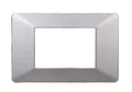 Placca in Plastica Silver Compatibile Vimar Plana - 3 Posti - Ettroit