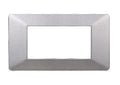 Placca in Plastica Silver Compatibile Vimar Plana - 4 Posti - Ettroit