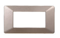 Placca in Plastica Bronzo Compatibile Vimar Plana - 4 Posti - Ettroit