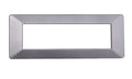 Placca in Plastica Silver Compatibile Vimar Plana - 7 Posti - Ettroit