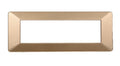 Placca in Plastica Oro Compatibile Vimar Plana - 7 Posti - Ettroit