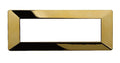 Placca in Plastica Oro Lucido Compatibile Vimar Plana - 7 Posti - Ettroit