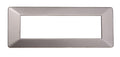 Placca in Alluminio Nero Compatibile Living Light - 3 Posti - Ettroit