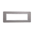 Placca in Vetro Silver Compatibile Vimar Plana - 7 Posti - Ettroit