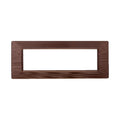Placca in Plastica Bronzo Satinata Compatibile Vimar Plana - 7 Posti - Ettroit