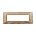 Placca in Plastica Oro Satinata Compatibile Vimar Plana - 7 Posti - Ettroit