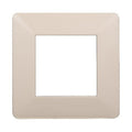 Placca in Plastica Sabbia Compatibile Vimar Plana - 2 Posti - Ettroit