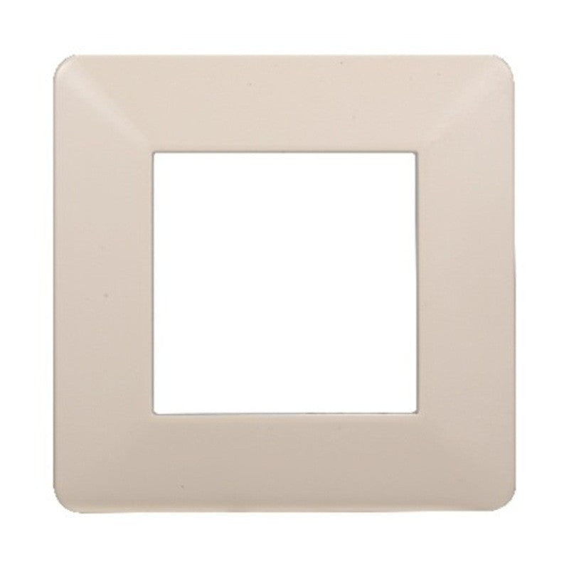 Placca in Plastica Sabbia Compatibile Vimar Plana - 2 Posti - Ettroit