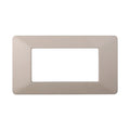 Placca in Plastica Sabbia Compatibile Vimar Plana - 4 Posti - Ettroit