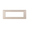 Placca in Plastica Sabbia Compatibile Vimar Plana - 7 Posti - Ettroit