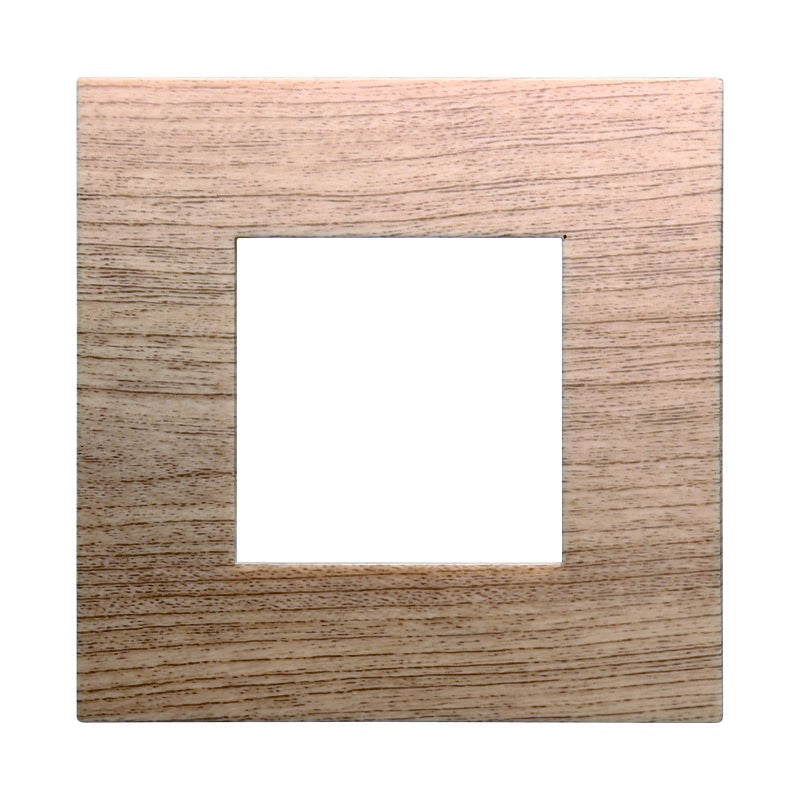 Placca in Plastica Legno Chiaro Compatibile Vimar Arkè - 2 Posti - Ettroit