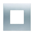 Placca in Plastica Silver Compatibile Vimar Arkè - 2 Posti - Ettroit