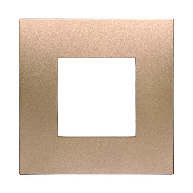 Placca in Plastica Oro Compatibile Vimar Arkè - 2 Posti - Ettroit