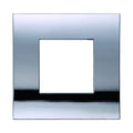 Placca in Plastica Cromato Lucido Compatibile Vimar Arkè - 2 Posti - Ettroit