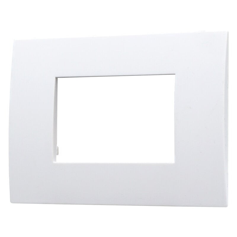 Placca in Plastica Bianca Compatibile Vimar Arkè - 3 Posti - Ettroit