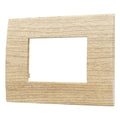 Placca in Plastica Legno Chiaro Compatibile Vimar Arkè - 3 Posti - Ettroit