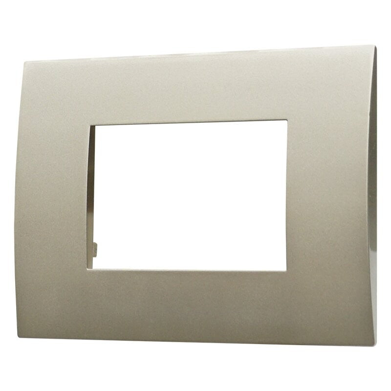 Placca in Plastica Titanio Compatibile Vimar Arkè - 3 Posti - Ettroit