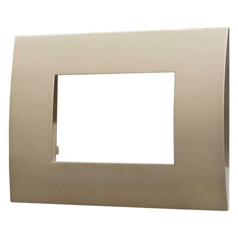 Placca in Plastica Bronzo Compatibile Vimar Arkè - 3 Posti - Ettroit