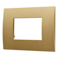 Placca in Plastica Oro Compatibile Vimar Arkè - 3 Posti - Ettroit