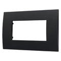 Placca in Plastica Nero Compatibile Vimar Arkè - 4 Posti - Ettroit