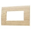 Placca in Plastica Legno Chiaro Compatibile Vimar Arkè - 4 Posti - Ettroit