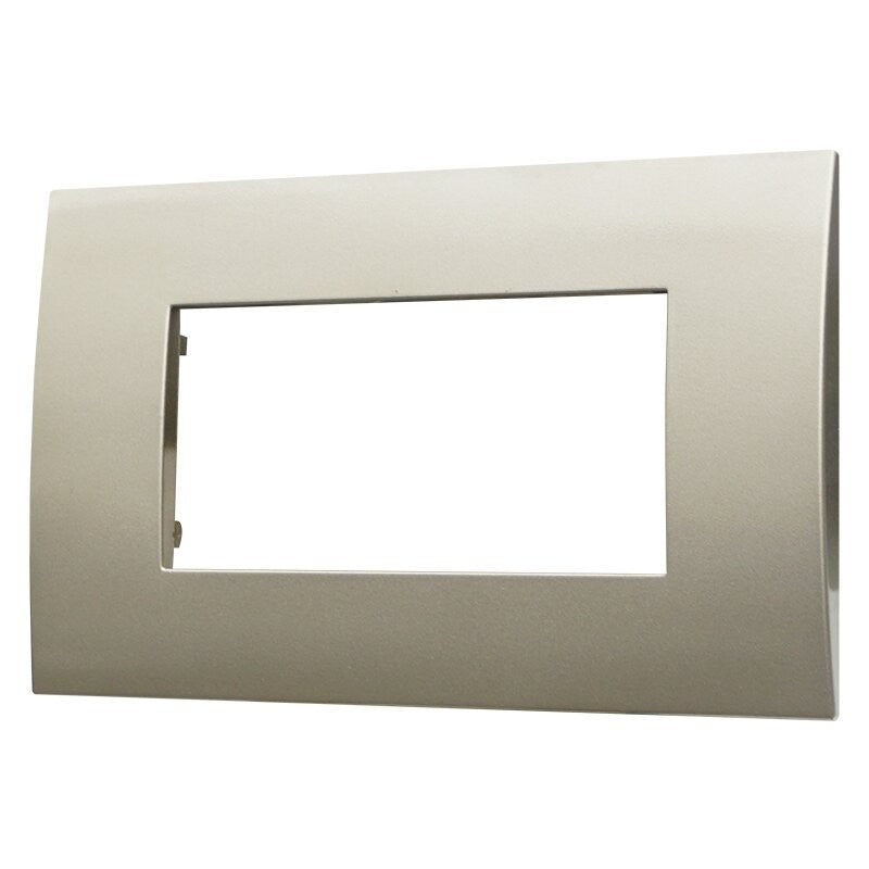 Placca in Plastica Titanio Compatibile Vimar Arkè - 4 Posti - Ettroit