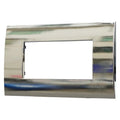 Placca in Plastica Cromato Lucido Compatibile Vimar Arkè - 4 Posti - Ettroit